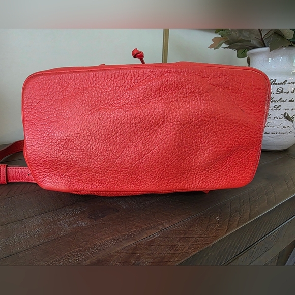 Marc By Marc Jacobs Cinch Backpack Burnt Orange Pebble Grain Leather - Picture 10 of 11